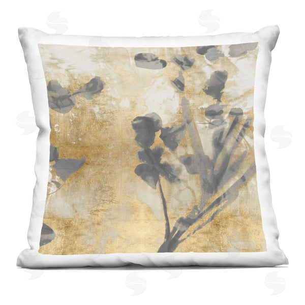 stupell industries Danielle Carson | Contemporary Floral Sprigs Glam Printed Throw Pillow