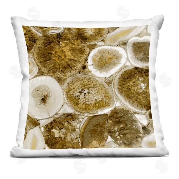 stupell industries Danielle Carson | Earth Tone Agate Crystals Printed Throw Pillow