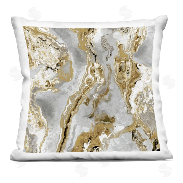 stupell industries Danielle Carson | Flowing Glam Mineral Pattern Printed Throw Pillow
