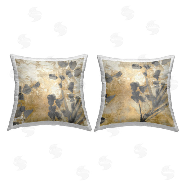 Stupell Industries Danielle Carson | Layered Abstract Botanical Sprigs Printed Throw Pillow Set