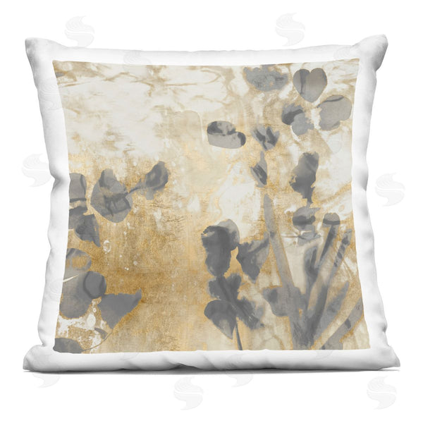 stupell industries Danielle Carson | Layered Botanical Leaf Shapes Printed Throw Pillow