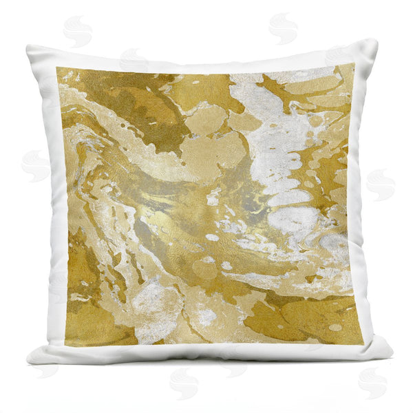 Stupell Industries Danielle Carson | Marbled Lustrous Swirled Pattern Printed Throw Pillow