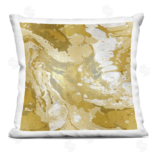 stupell industries Danielle Carson | Marbled Lustrous Swirled Pattern Printed Throw Pillow