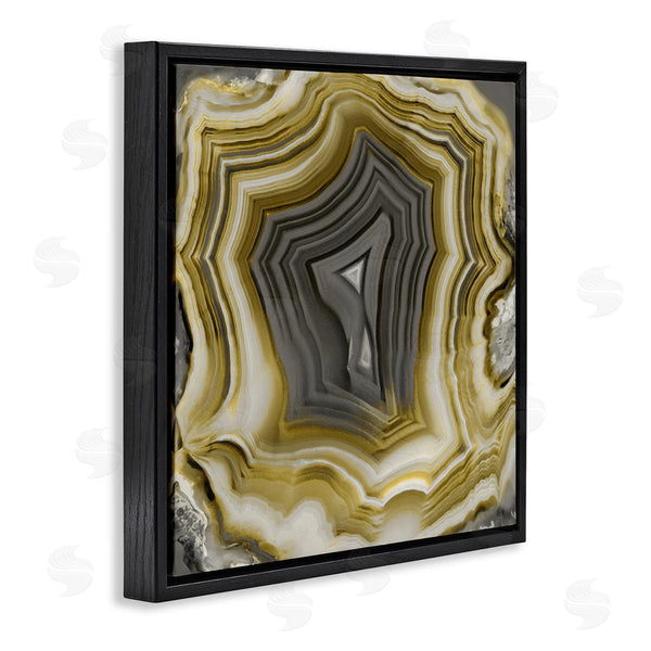 Stupell Industries Danielle Carson | Neutral Tones Geometric Agate Shape Wall Art