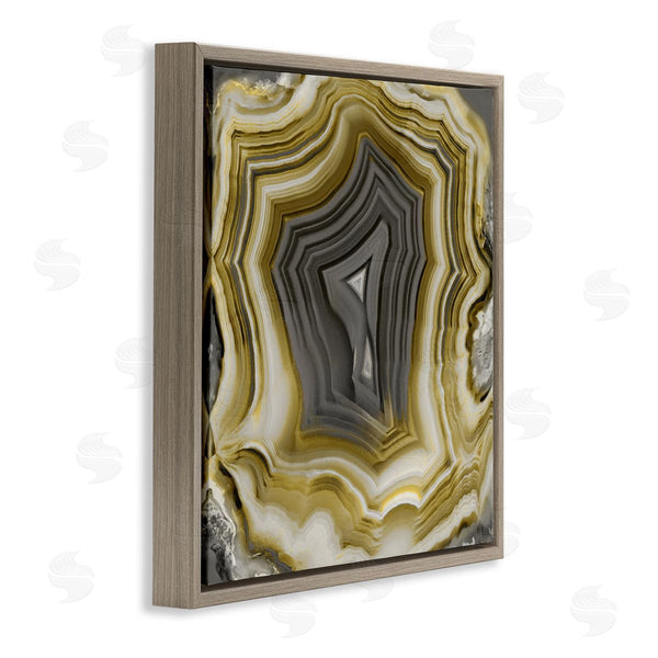 Stupell Industries Danielle Carson | Neutral Tones Geometric Agate Shape Wall Art