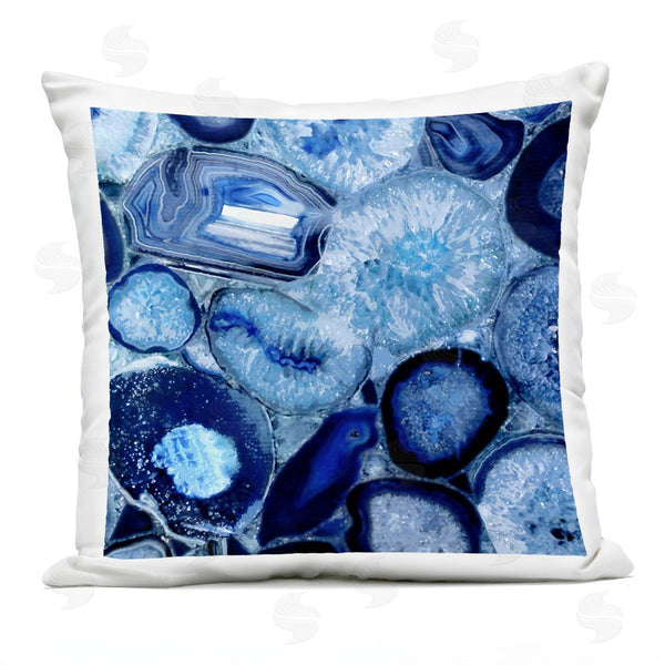 Stupell Industries Danielle Carson | Varied Gemstone Agate Shapes Printed Throw Pillow