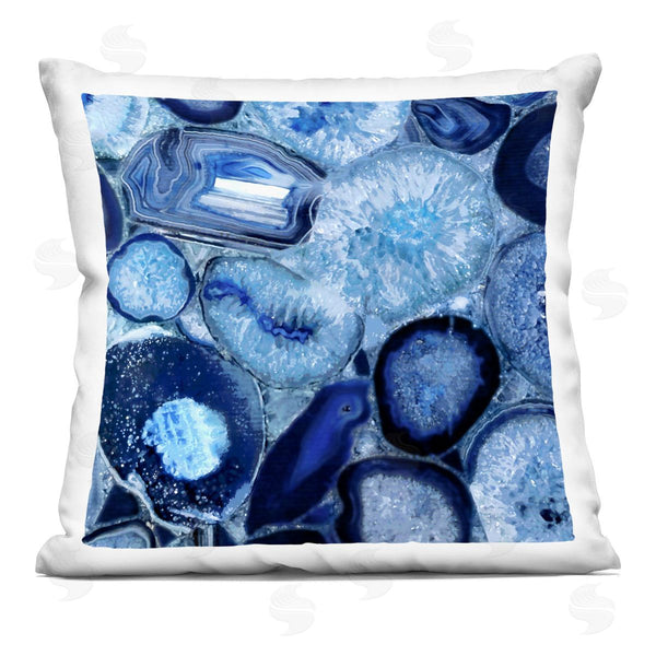 stupell industries Danielle Carson | Varied Gemstone Agate Shapes Printed Throw Pillow