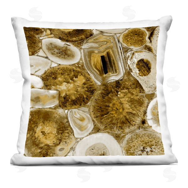 stupell industries Danielle Carson | Varied Mineral Geode Shapes Printed Throw Pillow