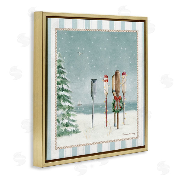 Stupell Industries Danielle Murray | Christmas In Newport Oars