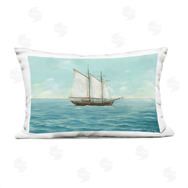 Stupell Industries Danielle Murray | Classic Sailboat Ship Printed Throw Pillow
