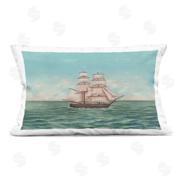 stupell industries Danielle Murray | Classic Voyage Ship Printed Throw Pillow