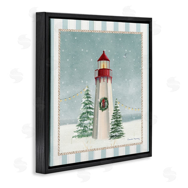 Stupell Industries Danielle Murray | Coastal Holiday Lighthouse