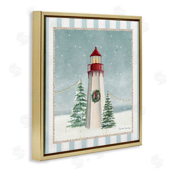 Stupell Industries Danielle Murray | Coastal Holiday Lighthouse