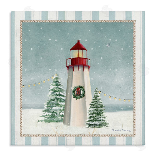 stupell industries Danielle Murray | Coastal Holiday Lighthouse