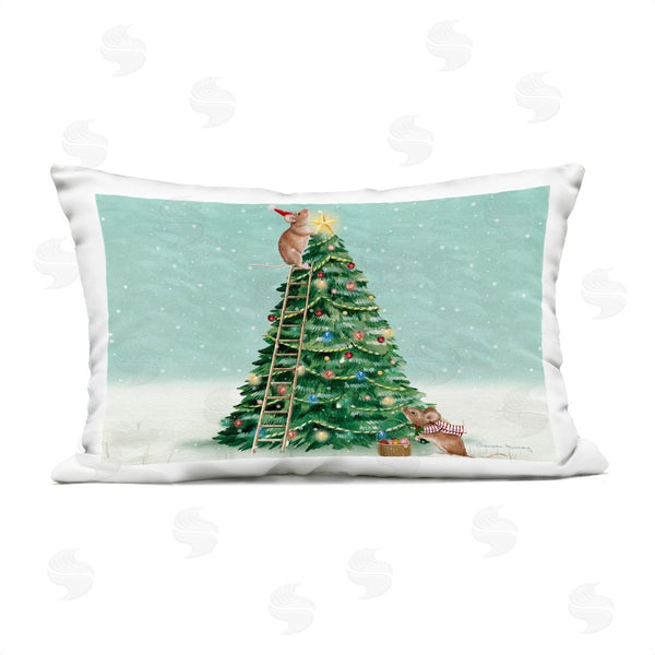 Stupell Industries Danielle Murray | Merry Mice Motif Printed Throw Pillow