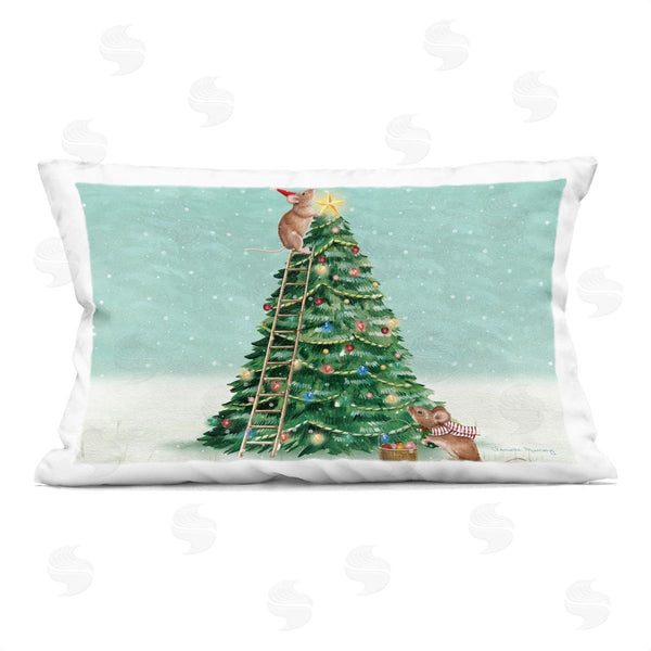 stupell industries Danielle Murray | Merry Mice Motif Printed Throw Pillow