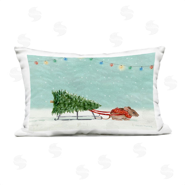 Stupell Industries Danielle Murray | Merry Mouse Motif Printed Throw Pillow