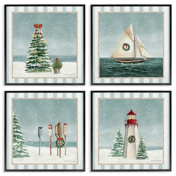Stupell Industries Danielle Murray | Nautical Christmas Scenes Wall Art