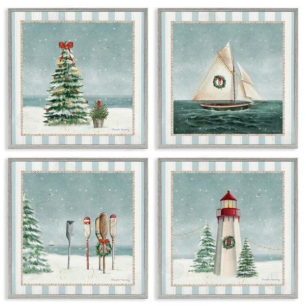 Stupell Industries Danielle Murray | Nautical Christmas Scenes Wall Art