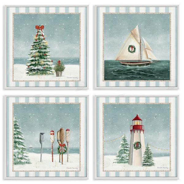Stupell Industries Danielle Murray | Nautical Christmas Scenes Wall Art