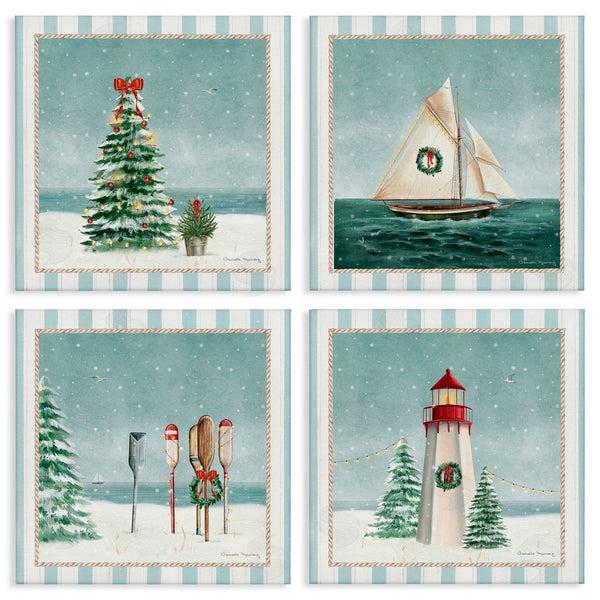stupell industries Danielle Murray | Nautical Christmas Scenes Wall Art
