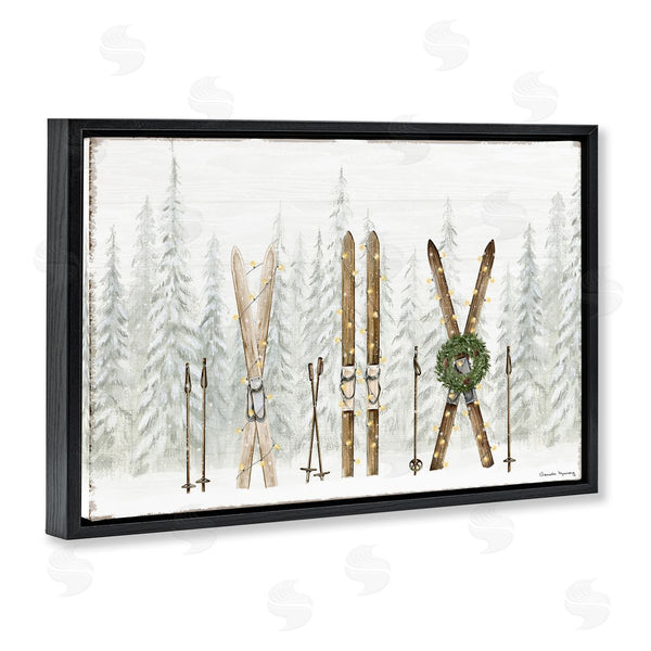 Stupell Industries Danielle Murray | Pine Lodge Ski Motif