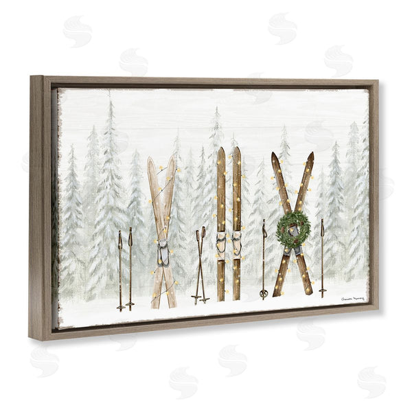 Stupell Industries Danielle Murray | Pine Lodge Ski Motif