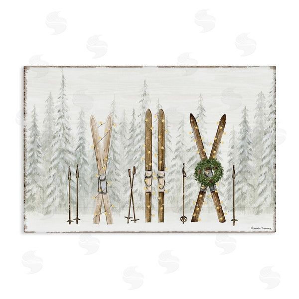 stupell industries Danielle Murray | Pine Lodge Ski Motif