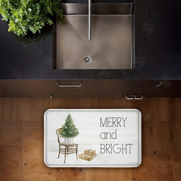 Stupell Industries Danielle Murray | Winter In Aspen Merry & Bright Anti-Fatigue Mat