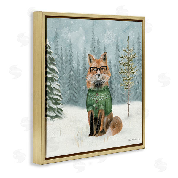 Stupell Industries Danielle Murray | Winter Woodland Fox Wall Art