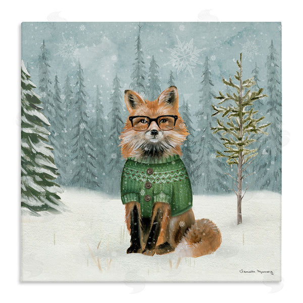 stupell industries Danielle Murray | Winter Woodland Fox Wall Art