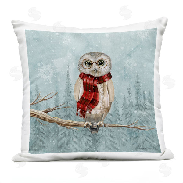 Stupell Industries Danielle Murray | Winter Woodland Owl Printed Throw Pillow