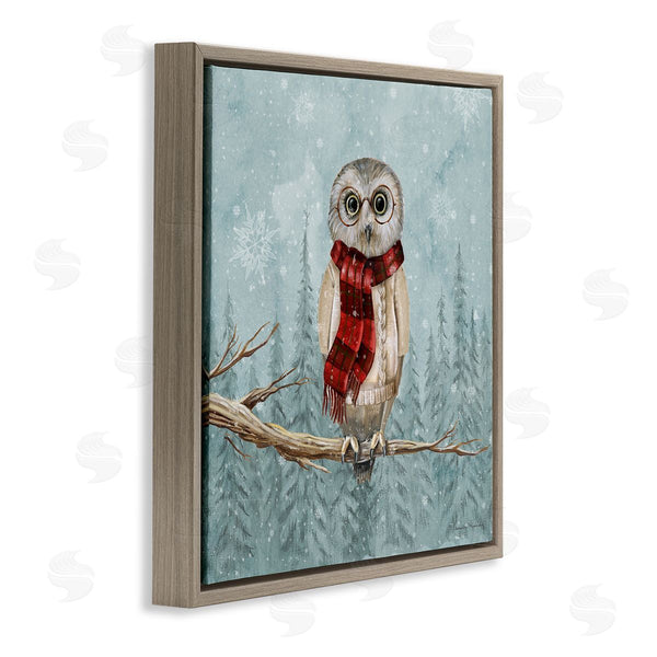 Stupell Industries Danielle Murray | Winter Woodland Owl Wall Art