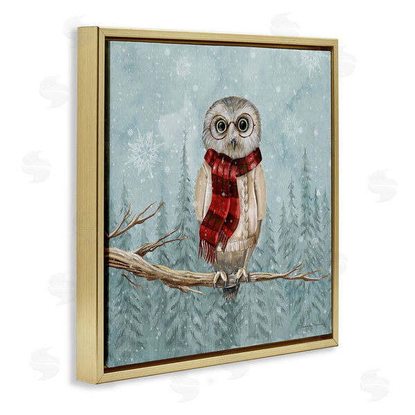 Stupell Industries Danielle Murray | Winter Woodland Owl Wall Art