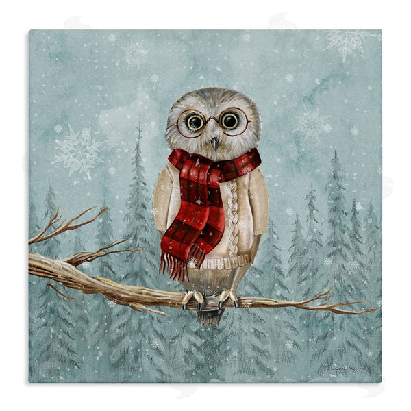 stupell industries Danielle Murray | Winter Woodland Owl Wall Art