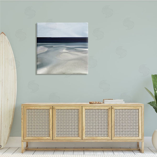 Stupell Industries Danita Delimont | Abstract Shallow Beach Tide Water Movement Soft Blues Wall Art