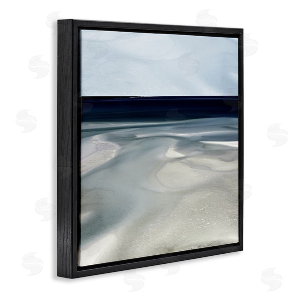 Stupell Industries Danita Delimont | Abstract Shallow Beach Tide Water Movement Soft Blues Wall Art