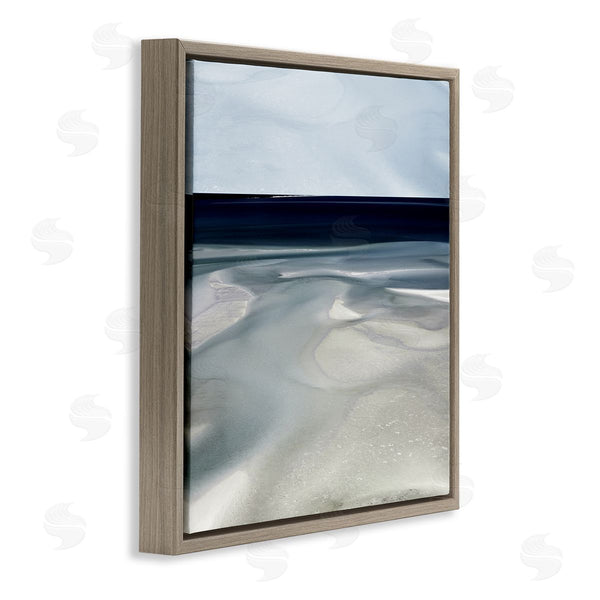 Stupell Industries Danita Delimont | Abstract Shallow Beach Tide Water Movement Soft Blues Wall Art
