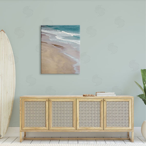 Stupell Industries Danita Delimont | Aerial View Ocean Water Foamy Coast Beach Wall Art