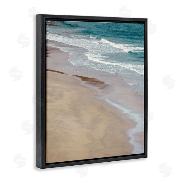 Stupell Industries Danita Delimont | Aerial View Ocean Water Foamy Coast Beach Wall Art