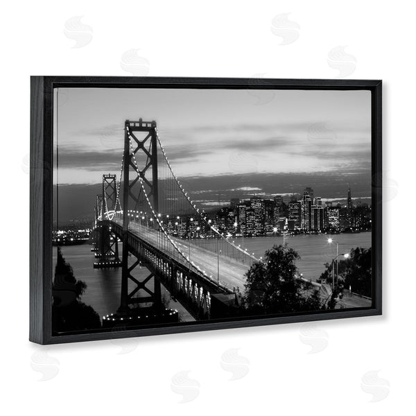 Stupell Industries Danita Delimont | City Bridge Lights At Night