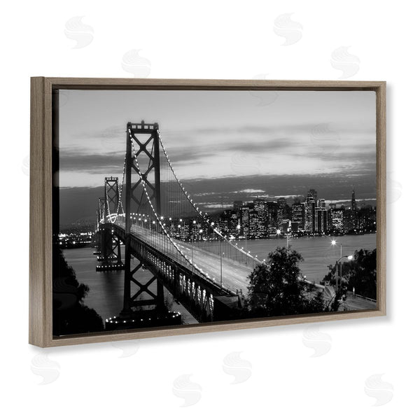 Stupell Industries Danita Delimont | City Bridge Lights At Night