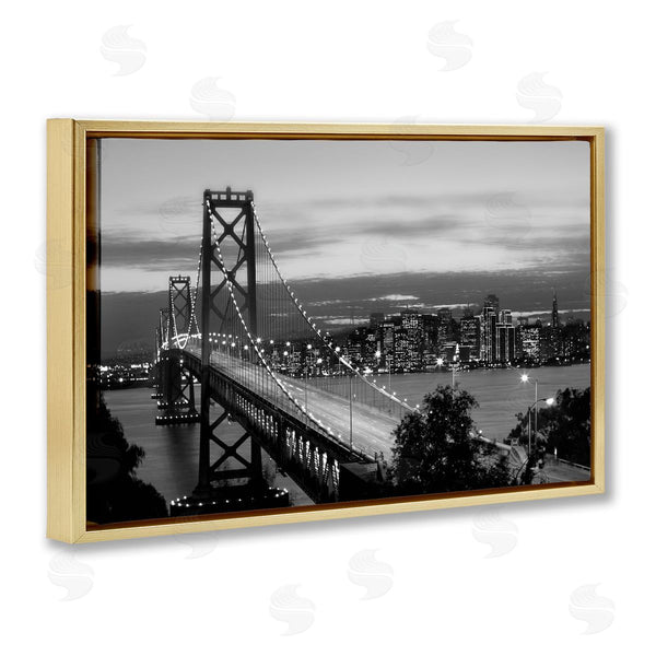 Stupell Industries Danita Delimont | City Bridge Lights At Night