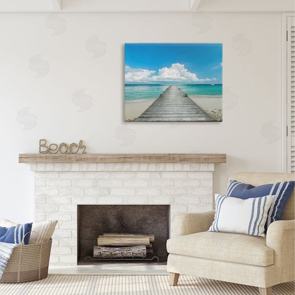 Stupell Industries Danita Delimont | Clear Blue Beach Sky Wall Art
