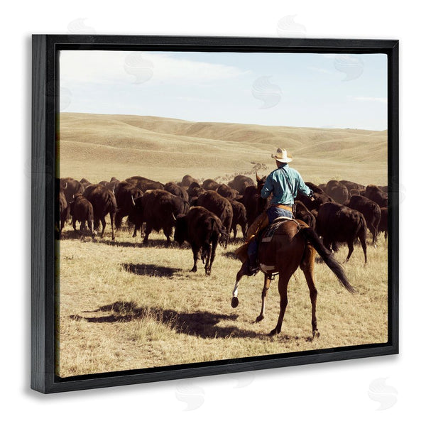 Stupell Industries Danita Delimont | Cowboy & Cattle In Desert Wall Art