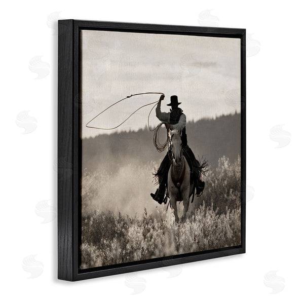 Stupell Industries Danita Delimont | Cowboy Lasso Western Photography Wall Art