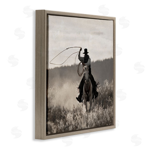 Stupell Industries Danita Delimont | Cowboy Lasso Western Photography Wall Art
