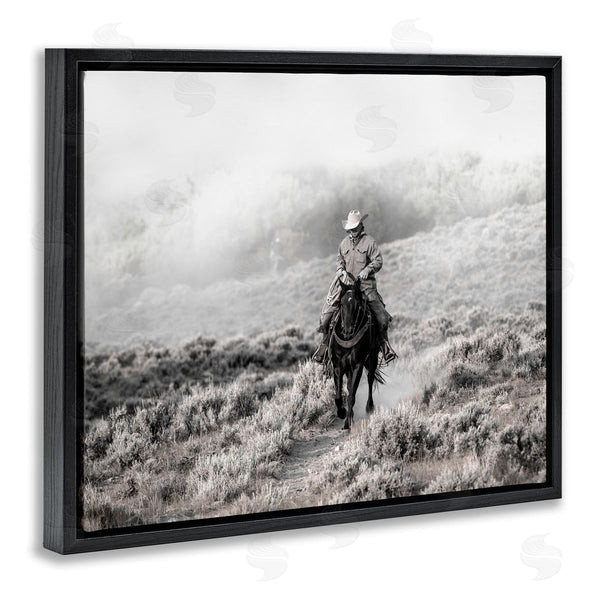 Stupell Industries Danita Delimont | Cowboy On Horse Rural Plains Wall Art