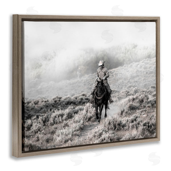 Stupell Industries Danita Delimont | Cowboy On Horse Rural Plains Wall Art