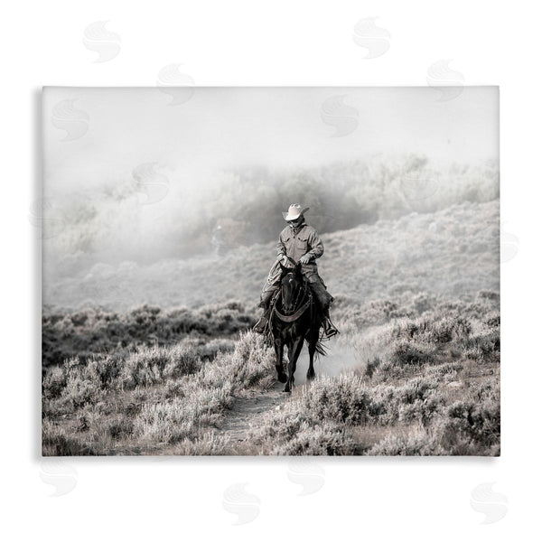 stupell industries Danita Delimont | Cowboy On Horse Rural Plains Wall Art